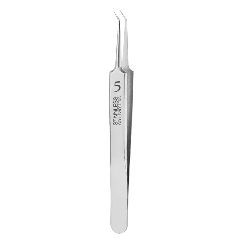 German Ultra-fine No. 5 Cell Pimples Blackhead Clip Tweezers Beauty Salon Special Scraping & Closing Artifact Acne Needle Too