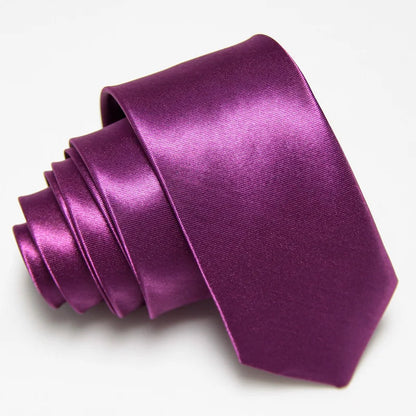 Fashion 5CM Skinny Slim Narrow Ties for man Solid Color Black Red Blue Patterns Necktie For mens Neck Tie Neckwear