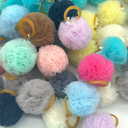 50/100pcs Cute Puppy Dog Cat Hair Bows with Rubber Bands Lace Ball Handmade Hair Bows Hair Accessories Dog Grooming Pet Produ