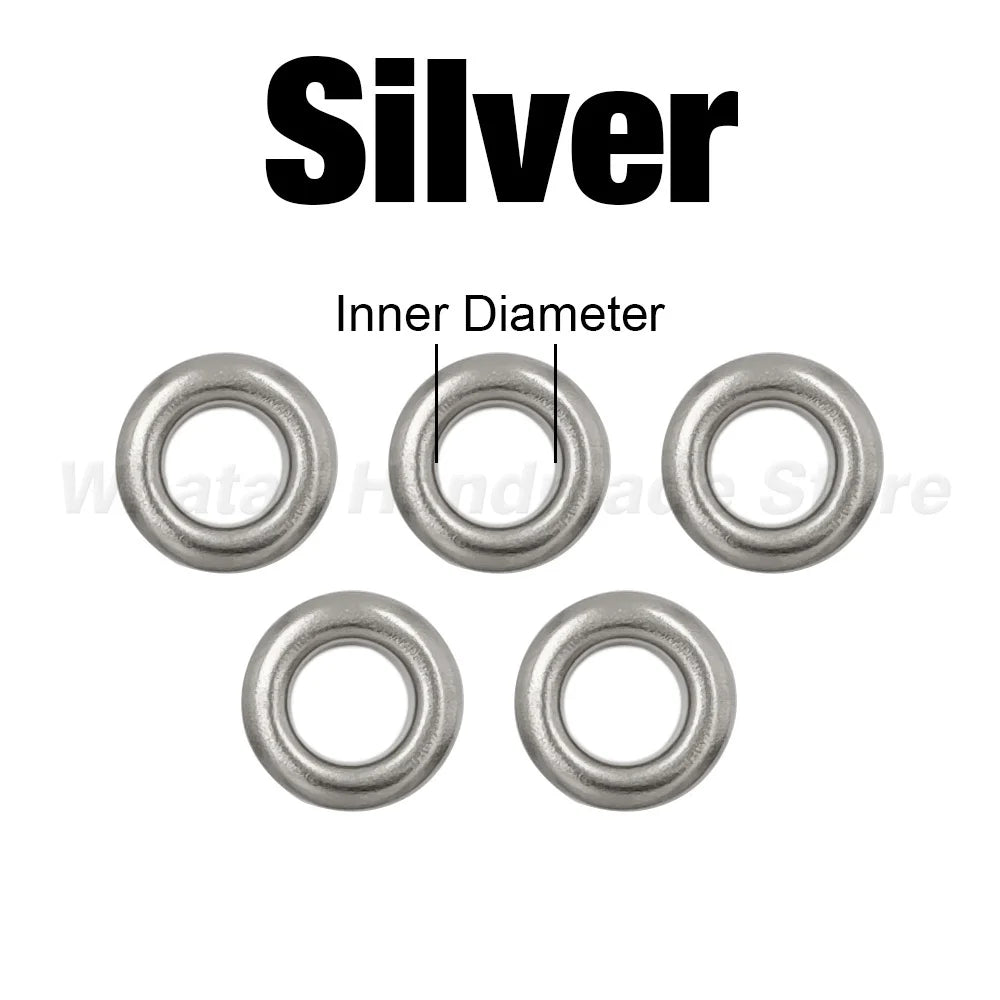 100 Sets 4mm Metal Eyelets Grommet Ring With Washer Multicolor For Scrapbooking Shoes Belt Cap Bag Tags Clothes DIY Leathercr