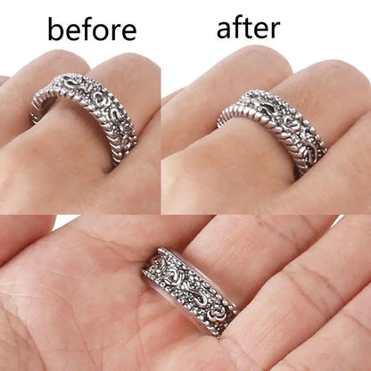 8/12/34 Pcs/Set Silicone Invisible Clear Ring Size Adjuster Guard Tightener Resizing Jewelry Tools Resizer Loose Rings