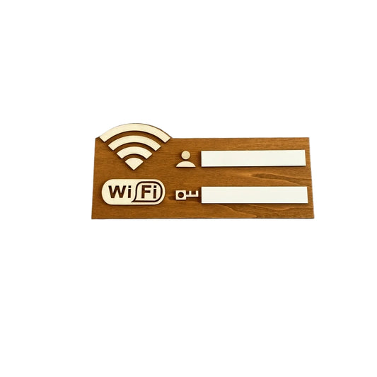 1pc Rustic Wooden WiFi Password Sign, Vintage Wall-Mounted Wireless Network Indicator Plaque, Multi-Purpose Home Decor Access