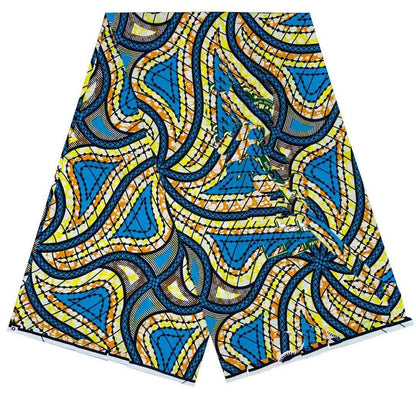 African Ankara prints batik patchwork fabric real wax African sewing material 100% cotton tissu for dress crafts - as picture