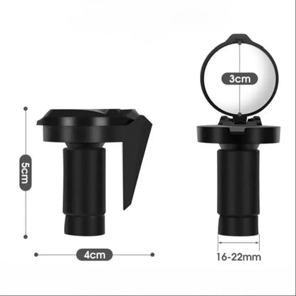 Bicycle Rear View Convex Mirror, 1PC Drop Bar Handlebar Mount Bike Back Sight Reflector, Lightweight Acrylic Lens Cycling Mir