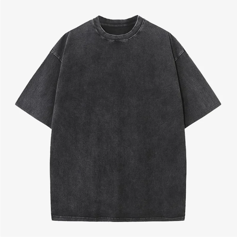 Custom T-shirt free print logo images vintage wash design tees pure cotton cultural shirts men's women's batik wax print Fabr