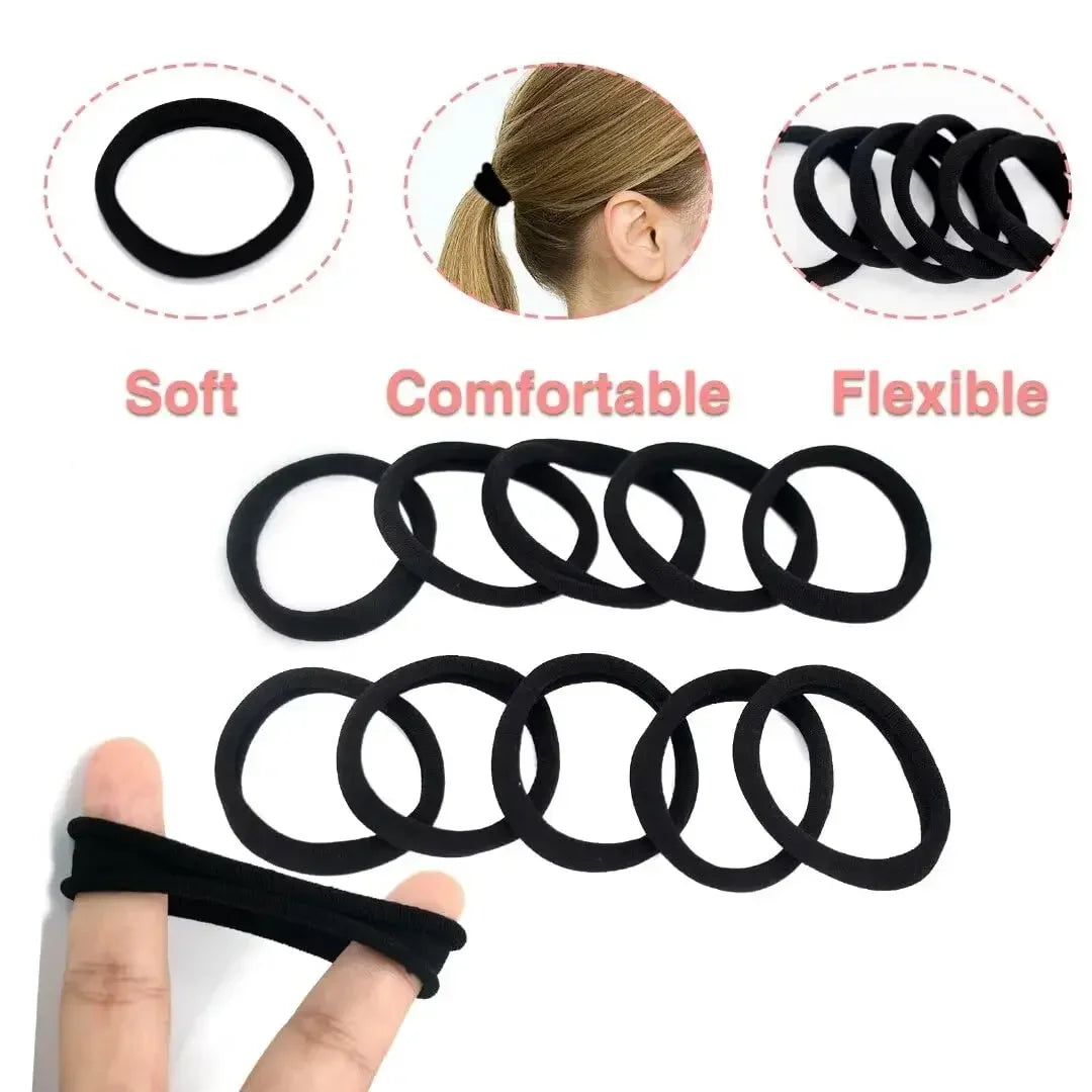 30-200pcs Hair Accessories for Women girl Basic Hair Bands Headband Hair Ropes Ties Ponytail Holder Simple and Fashionable Ny