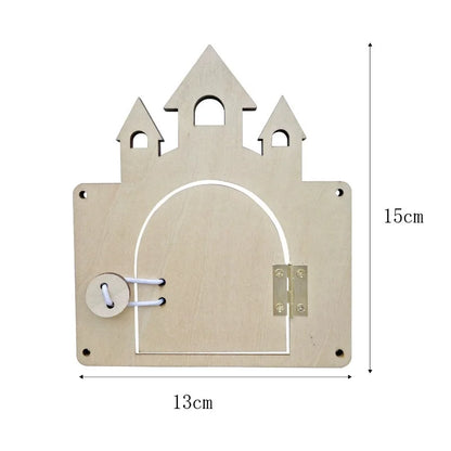 DIY Montessori Busy Board Accessories Bee Flower Gear Gate Educational Toys LED Lamp Drum Learning Wooden Game Busy Board Toy