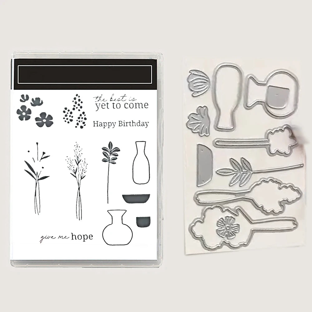 Spring 2026 April New Arrivals Stamp Dies Opulent Oasis Boutique Blossoms Thanks Man DIY Greeting Scrapbook Molds Mother's Da