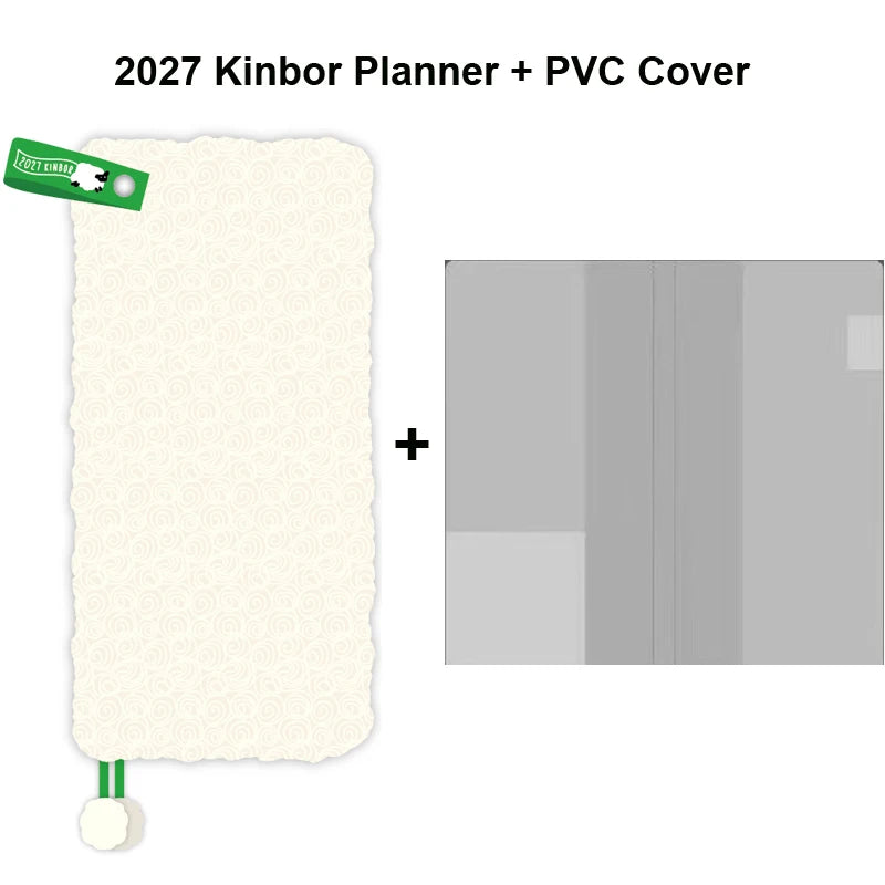 Kinbor 2027 Weekly Planner Pocket Size Notebook Week Plan Notepad Schedule Planning Book Punch Efficiency Manual Daily Writin