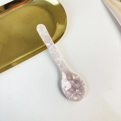 Natural Acrylic Ice Spoon Cream Coffee Caviar Spoon Stirring Spoons Dessert Spoon Teaspoon Crafts Kitchen Tool Tableware - Sp
