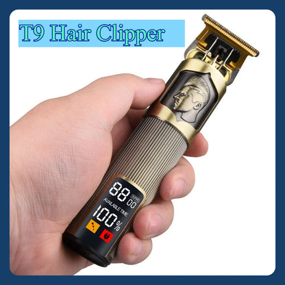 Vintage Hair Clipper USB Charging Hair Cutting Machine Electric Hair Trimmer Portable Shaver Professional Barber Boyfriend Gi