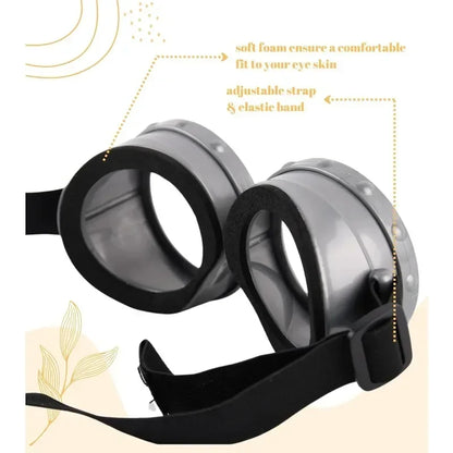 Disfraz disguise Funny Halloween Costume Accessories Adult,Goggles Glasses/Yellow Beanie/Gloves for Men Women Cosplay Party S