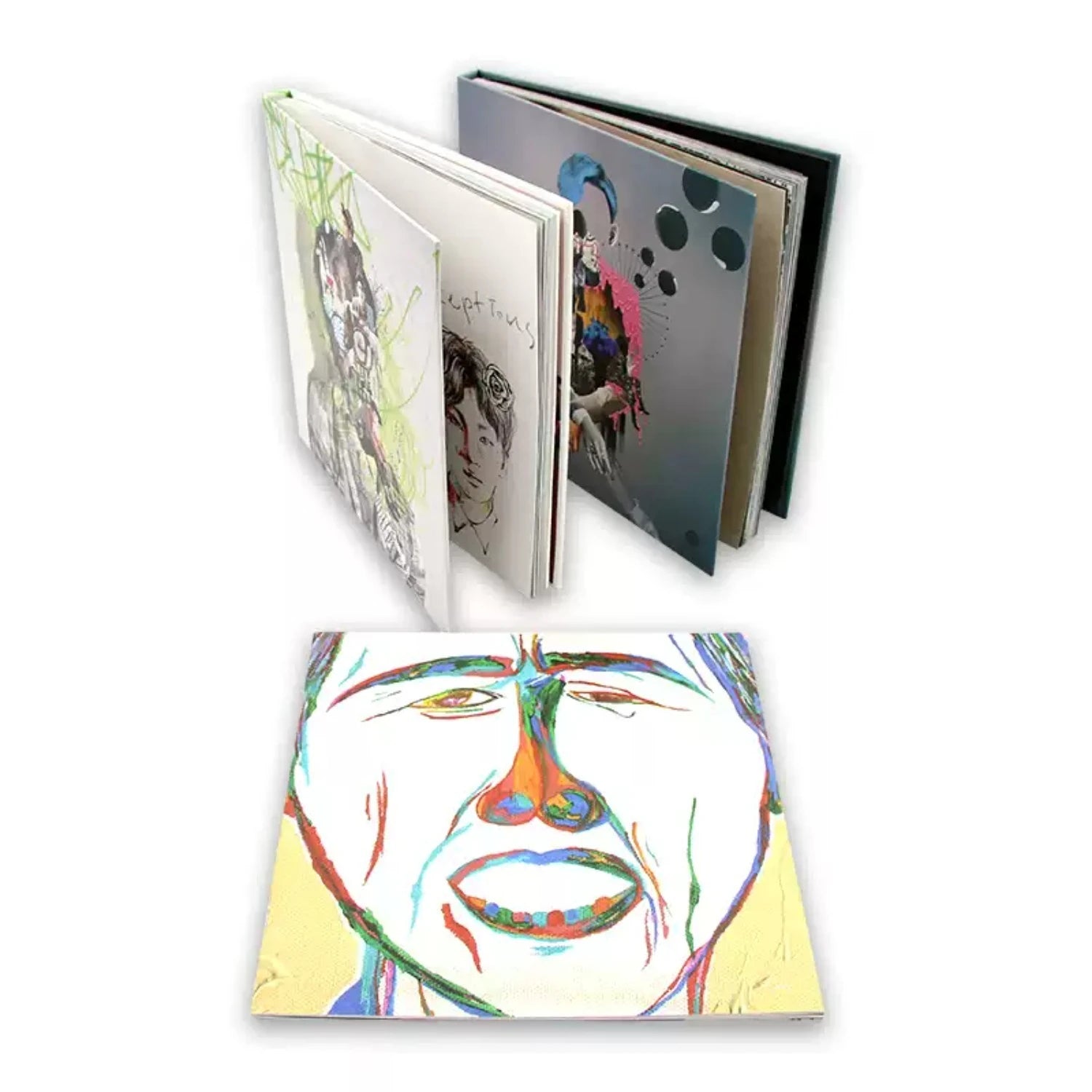 Avant-Garde Art Concept Album Abstract Hand-Painted Portrait Cover Premium Creative Visual Collectible CD Record