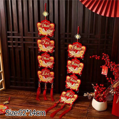 Vietnamese Spring Festival Decorations Paper Flowers Hanging Ornament 2026 New Year Home Decoraitons Room Wall Decor - S23