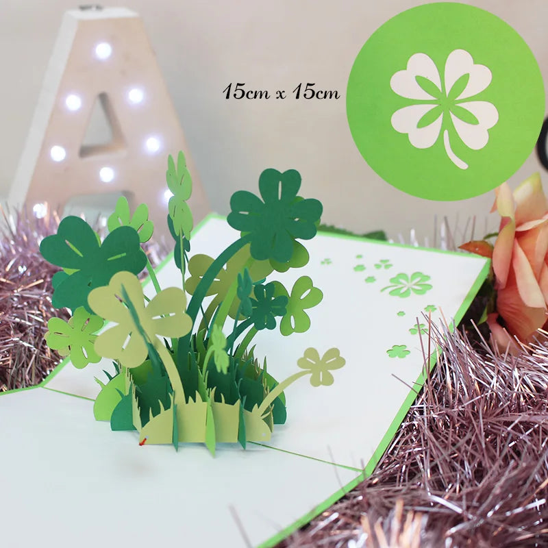 3D Pop Up Flower Greeting Cards Wedding Card Anniversary Thanksgiving Valentines Day Birthday Gift Thank You Card Handmade Ca