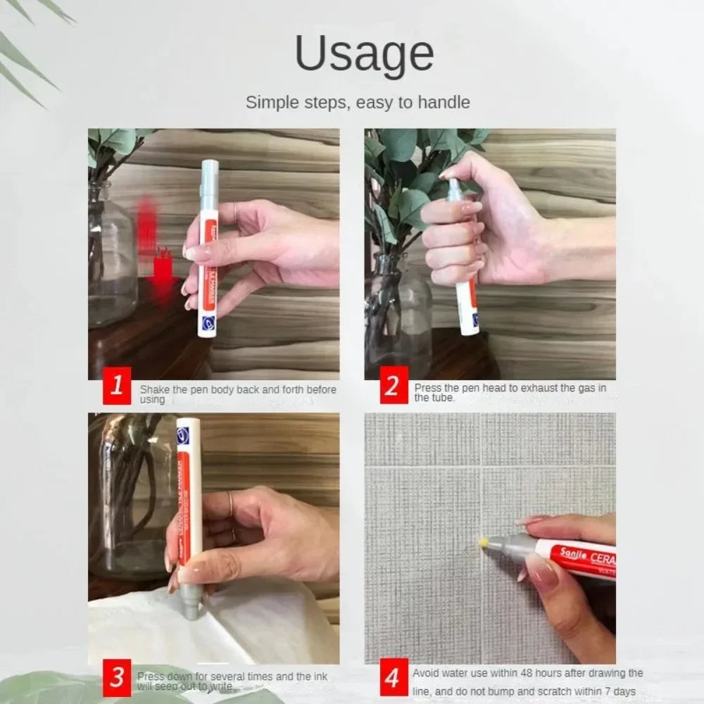 Crafts Painting Grout Art Supplies Wall Pen Waterproof Drawing Bathroom Paint Markers Accessories Pens Decoration Tile Floor 