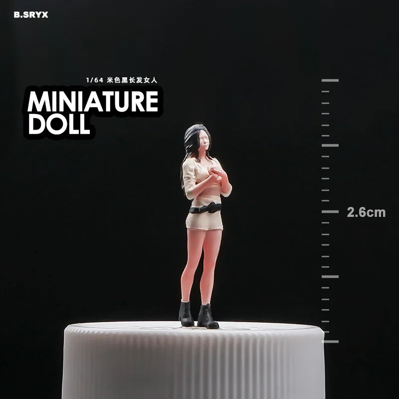 Resin Diorama 1:64 Scale Miniature Figures Garage Scenes Minifigures Model Kit DIY Craft Toys Anime Figure Collectib - G A