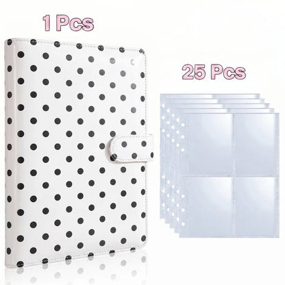 25pcs Page(4 Grids) Photo Card A5-Binder Kpop Photo Albums Idol Cards Loose-leaf Collect Book Binder Photocard Holder