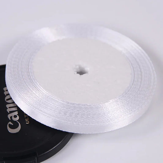 22 Meters/Roll 6mm Silk Satin Ribbons Christmas Halloween Birthday Party Gift Wrapping Ribbons DIY Handmade Crafts Material