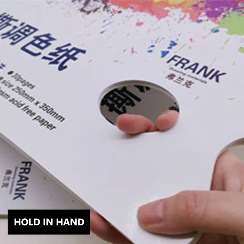 Artist Disposable Tear-Off Palette Paper Paint Palette Paper Pad for Artist Gouache Acrylic Oil Painting Watercolor Art Suppl