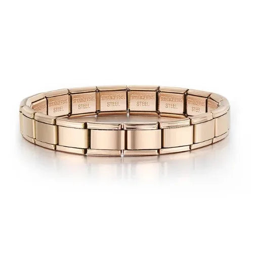 2025 Fashion Functional Elastic Bracelet Modular Bulk Italian Charms Links Fit Bracelet Stainless Steel Jewelry - C