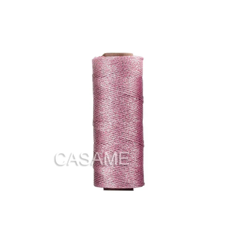 1.5mm 100M Gold Silver Macrame Cord Rope String for Sewing DIY Rope 100M Macrame Rope String for Sewing and Crafts Thread Twi