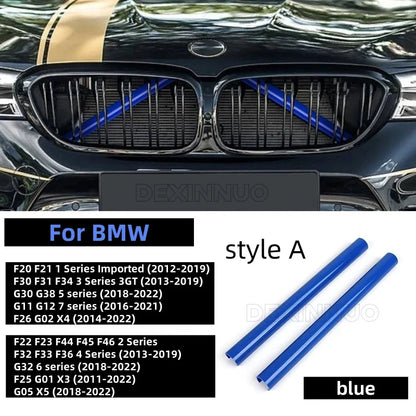 Car Front Grille Trim Strips For BMW E60 F07 F10 F20 F22 F25 F30 F32 F39 F44 F46 F48 G11 G12 G30 G32 G01 G02 G05 G20 1-7Serie