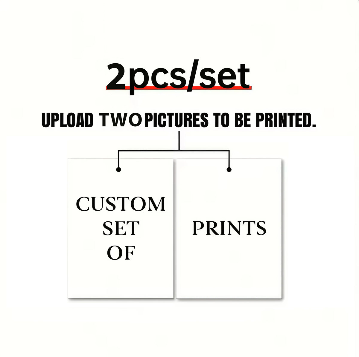 6pcs/set Custom Canvas Prints Photo Wall Art Personalized Poster for Family Life Pet Animal Birthdays Wedding Scenery Home De