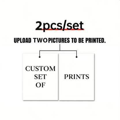 6pcs/set Custom Canvas Prints Photo Wall Art Personalized Poster for Family Life Pet Animal Birthdays Wedding Scenery Home De