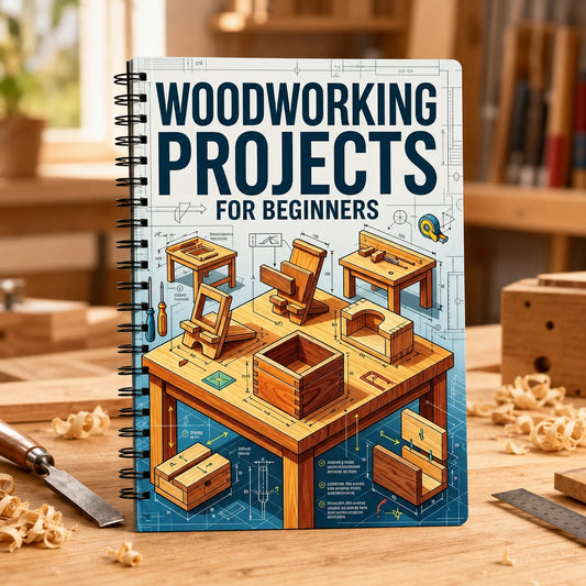 Beginner Woodworking Guide DIY Project Book Step by Step Wood Craft Manual for Adults Home Workshop Learning