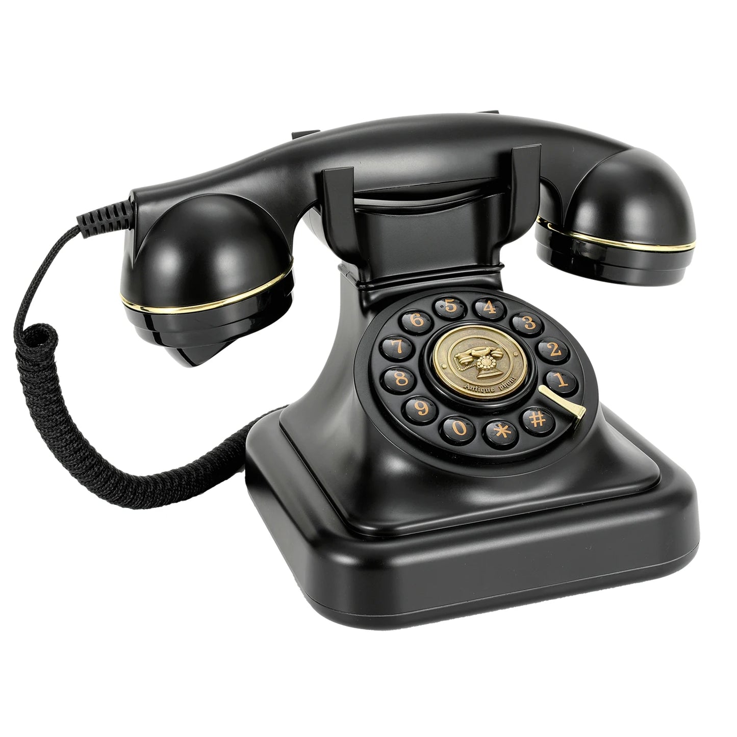 32Gb Retro Audio Wedding Guestbook Phone Banquet Voice Login Book Telephone Guest Blessing Audio Message Record Phone - black