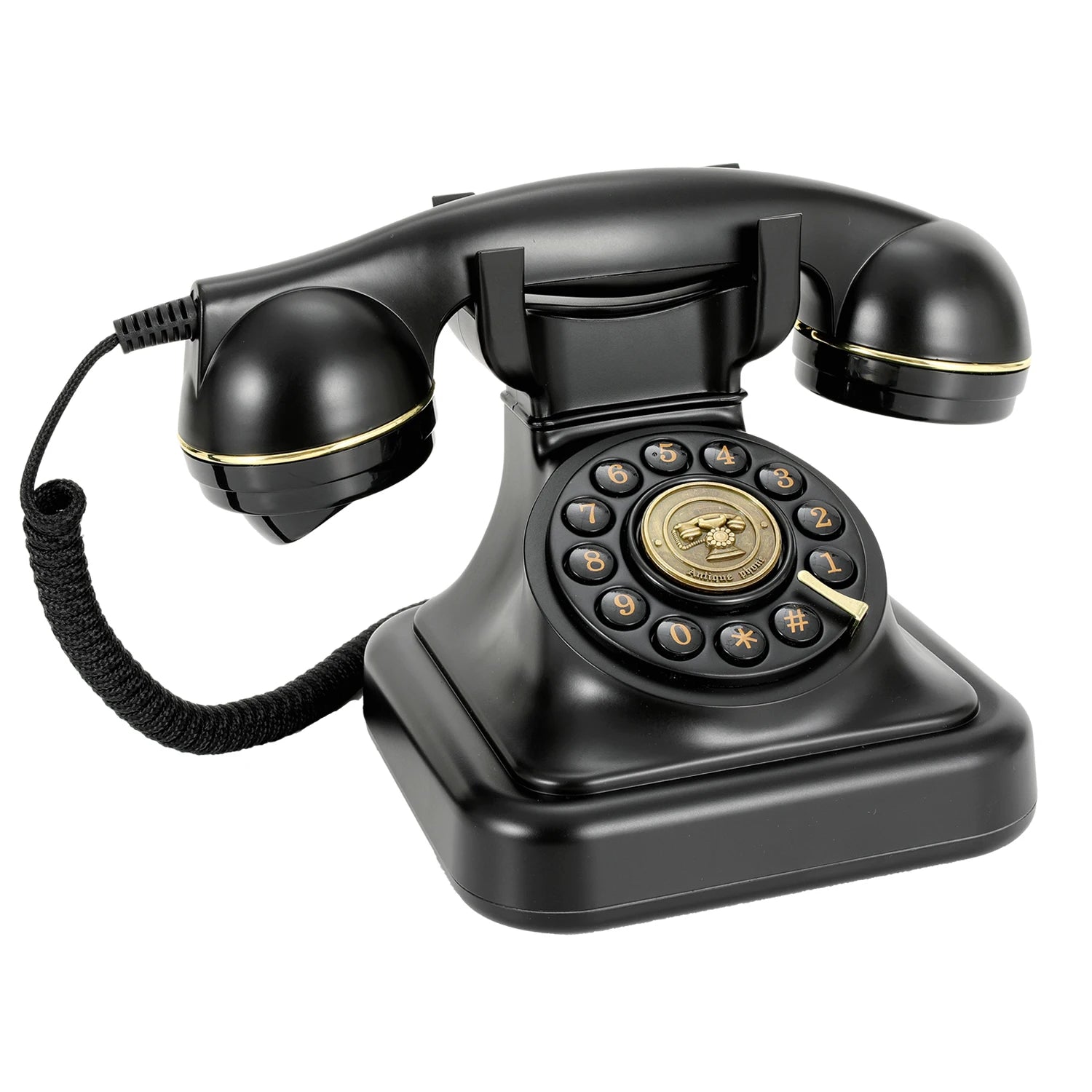32Gb Retro Audio Wedding Guestbook Phone Banquet Voice Login Book Telephone Guest Blessing Audio Message Record Phone - black