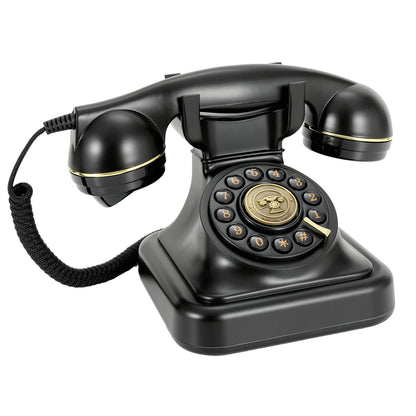 32Gb Retro Audio Wedding Guestbook Phone Banquet Voice Login Book Telephone Guest Blessing Audio Message Record Phone - black