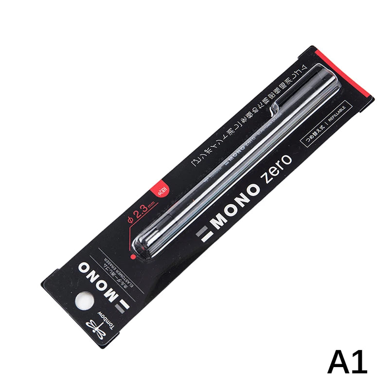 Tombow MONO Zero Mechanical Eraser Refillable Pen Shape Sketching Painting High Gloss Rubber Press Type School Stationery
