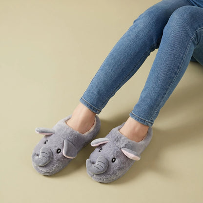 Brown Plush Capybara Slippers, Furry Indoor Slippers, Soft Non-Slip Home Slippers, Cozy Warm Slippers for Men and Women, Cute