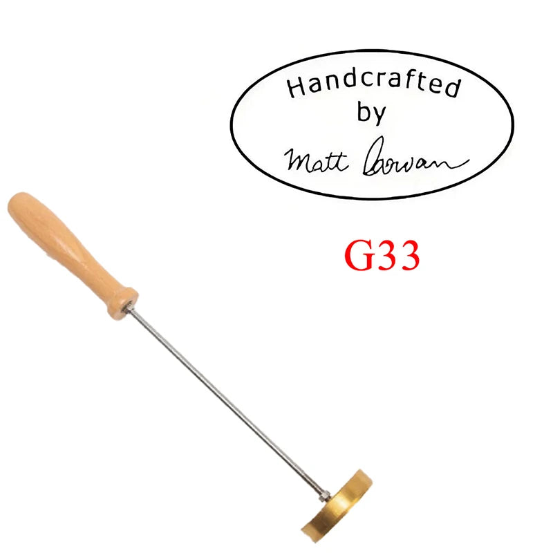 Custom Branding Iron Stamp DIY LOGO Heating Brass Embosser Seals with Handle for Wood Leather Cake Hamburger Wedding Party Cr