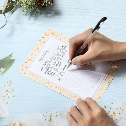 6Pcs Differrent Design Writing Paper With 3Pcs Envelopes Cartoon Pattern Vintage Floral Letter Stationery School Office Suppl