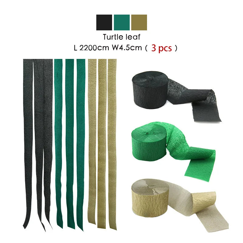 3pcs/set Rainbow Crepe Paper Streamers for Wedding Birthday Party Backdrop Decoration Colorful Paper Crepe Garland Ribbon Dec
