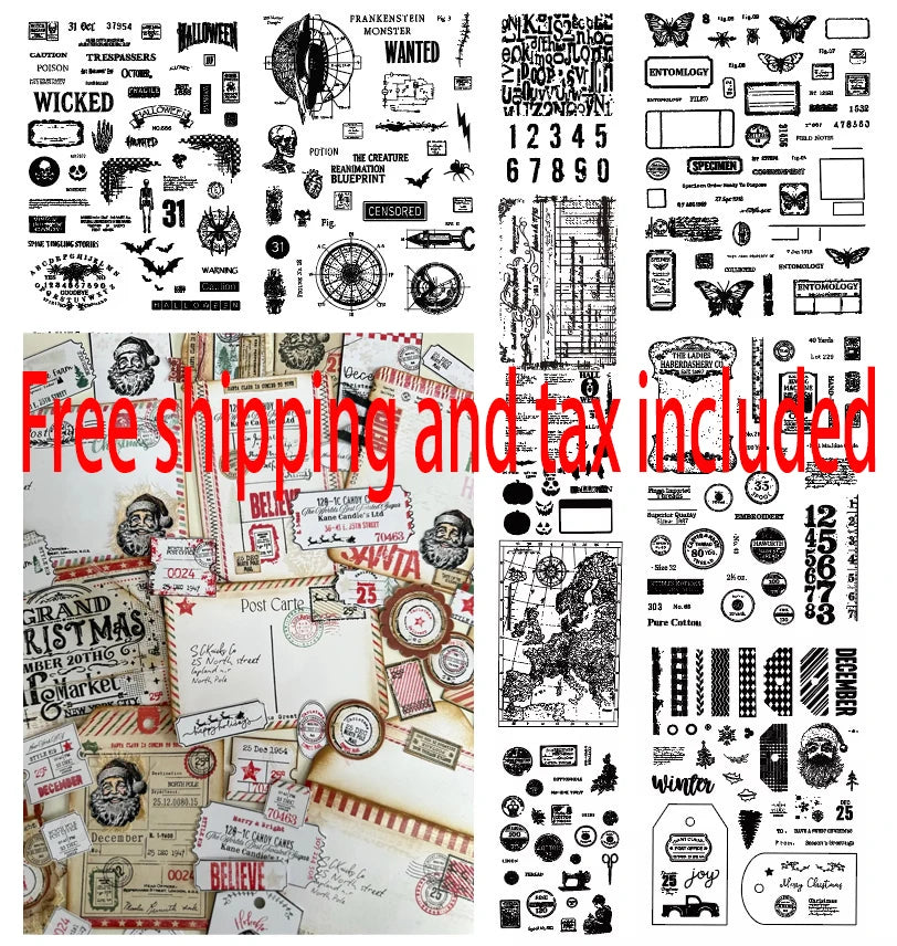 2026 New A6 Clear Stamps Identity Card Design DIY Scrapbook Journal Album Card Making Supplies