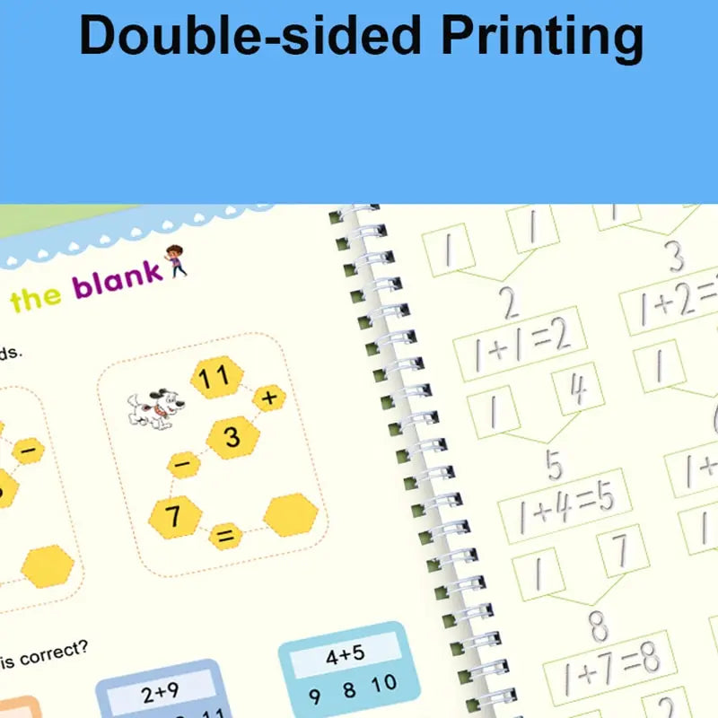 Writing Exercise Books English Groove Magic Practice Copybook Children's Book Learning Numbers Letters Alphabet Calligraphy G