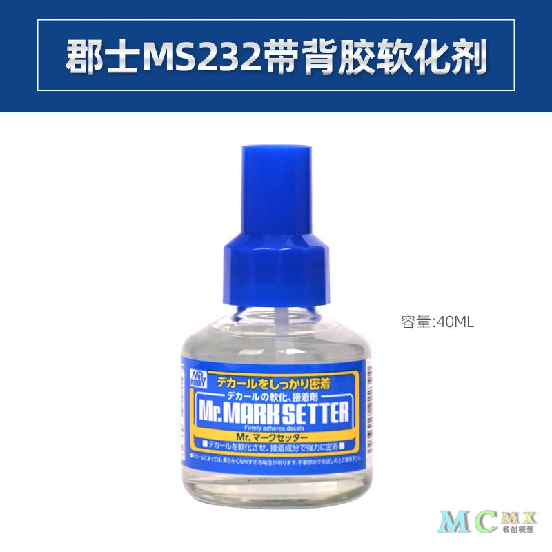MR.HOBBY Mr. Cement Series Pour Type SP Adhesive/Decal Softener for Plastic Model Making Cement Glue Hobby DIY - MS232