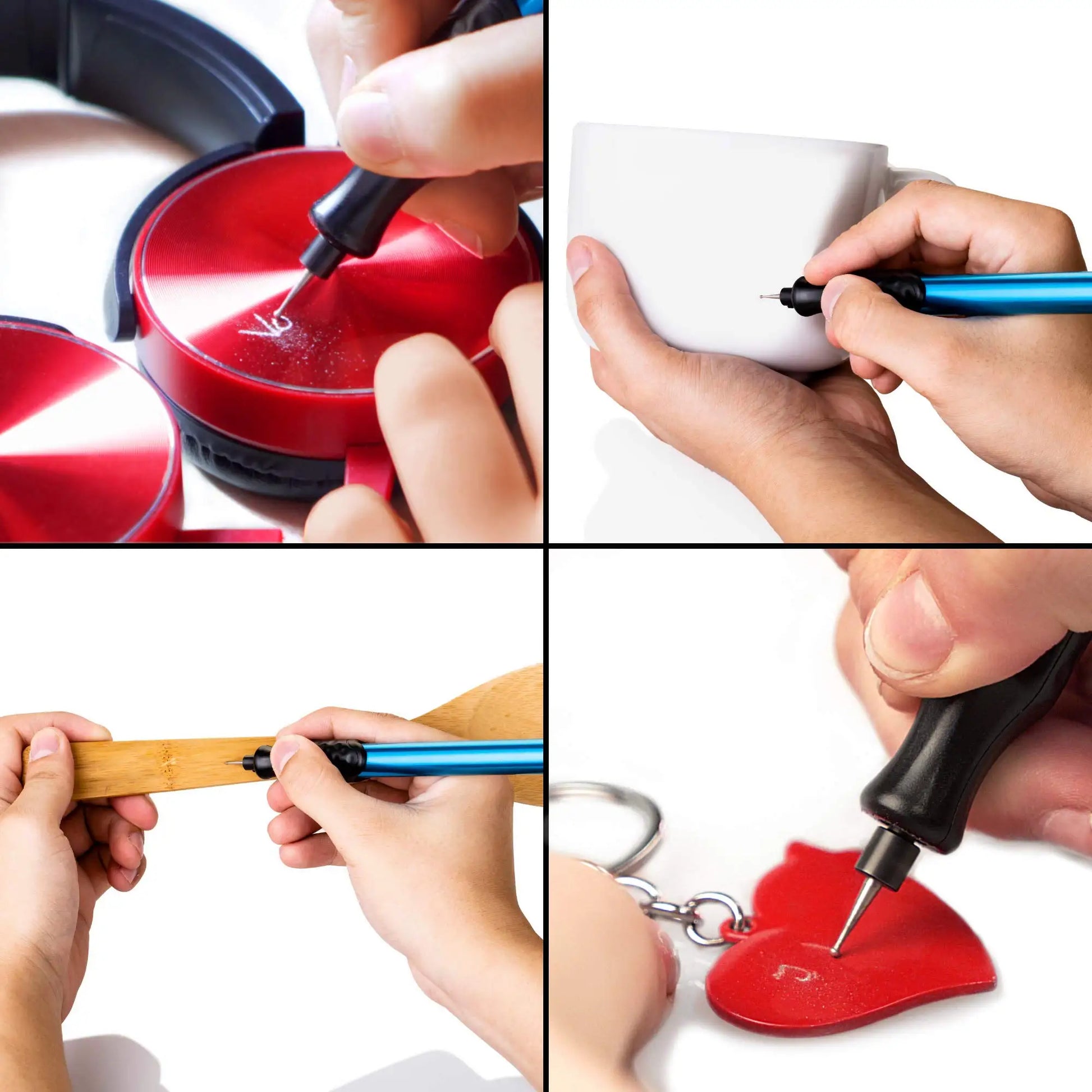 Electric Engraving Engraver Pen Carve Tool for DIY Jewellery Jewelry Metal Glass - Cordless Precision Engraver with Diamond T