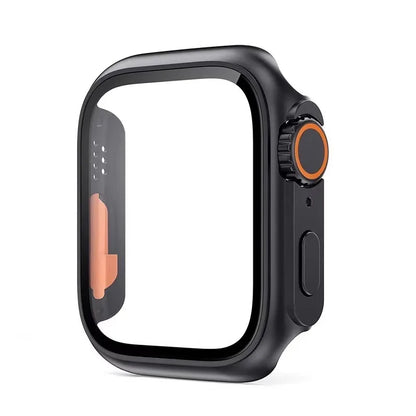 Tempered Glass+Cover For Apple Watch 11 10 9 8 7 46mm 42mm PC Bumper Screen Protector Case iWatch Series 7 6 5 4 SE3 44 40 45