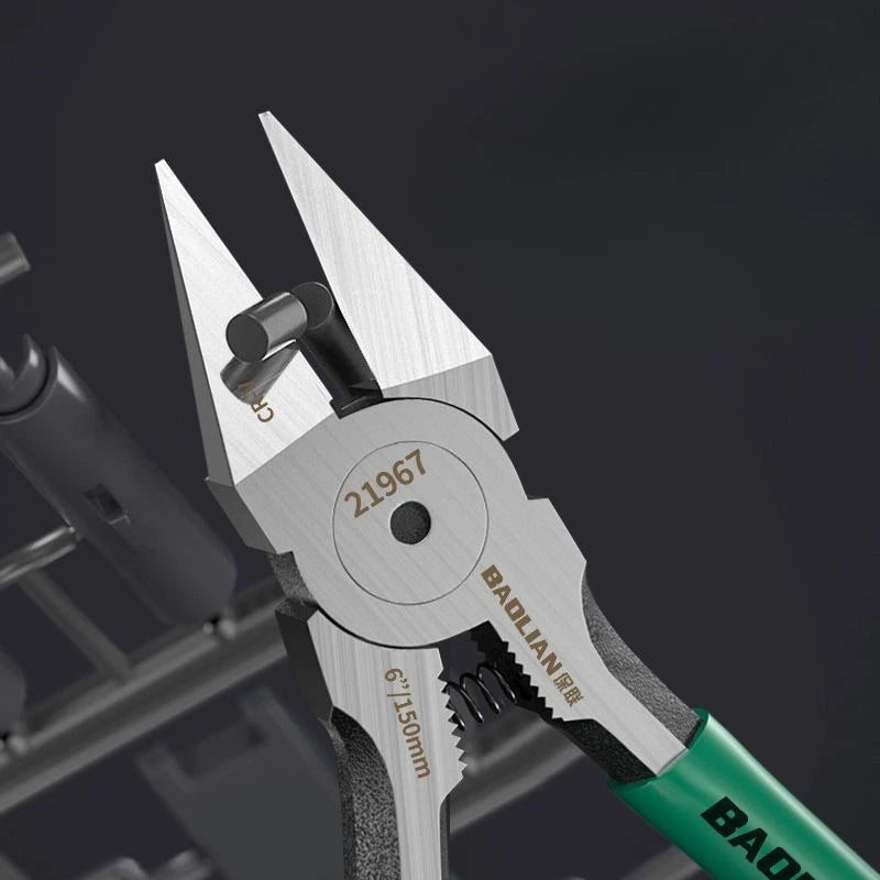 Baolian Industrial Grade Special Sharp Side Mouth Pliers,High Hardness Electrician Small Diagonal Pliers,Electrician Manual T