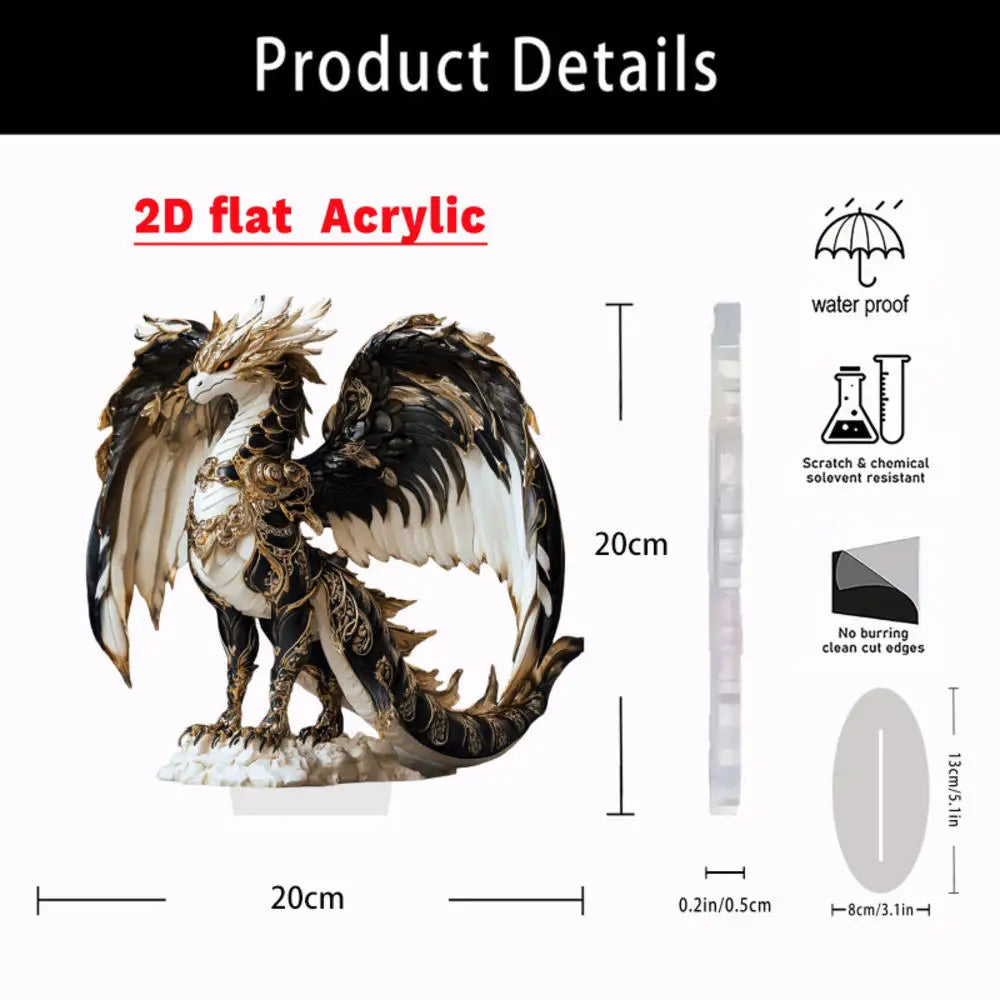 2D Acrylic Apple Landscape Desktop Decoration Ornament Home Living Room Entrance Tabletop Decoration Office Table Ornament - 