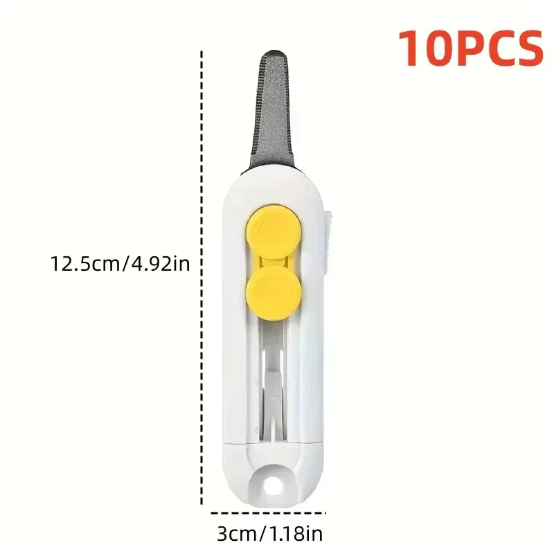 Magnetic Courier Opening Knife Multifunctional Portable Courier Unboxing Knives Retractable Self-locking Rebound Art Knife To