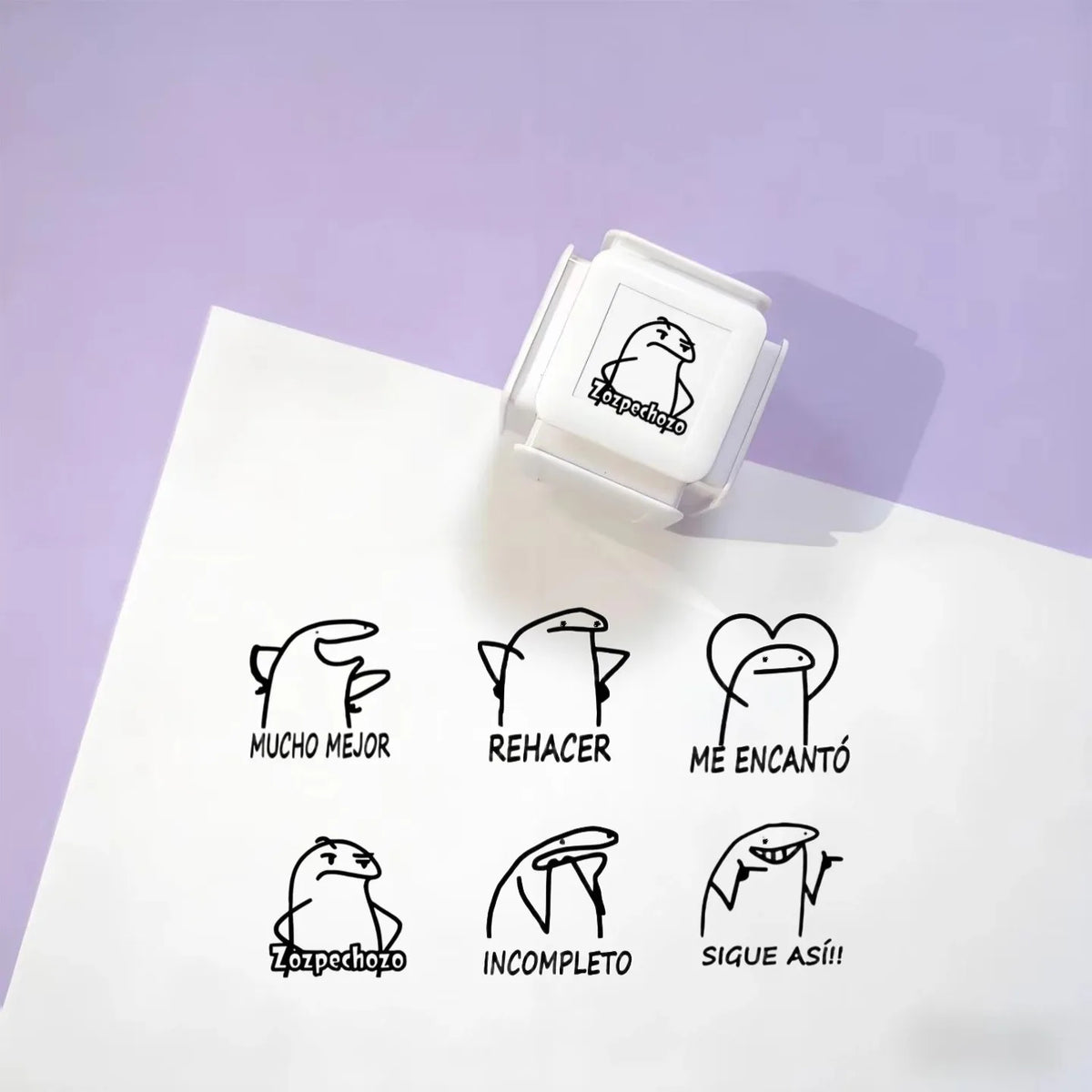 6 Patterns per Educational Teacher Stamps for School Personalized Custom Stamps for Professors and Educators in Spanish Engli
