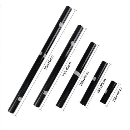 Piano Black Glossy Vinyl Wrap Film Self Adhesive Vinyl Sticker Bubble Free for Window Trim Mirror Car Motorcycles Bicycle Lap