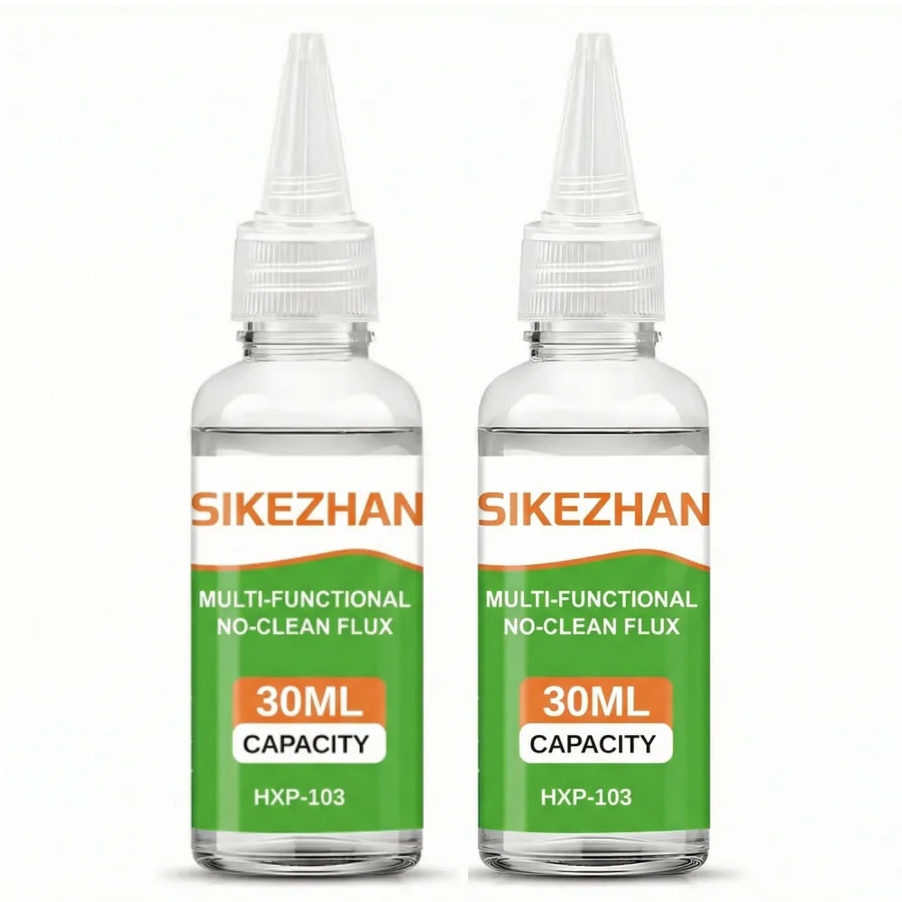Stainless Steel Liquid Soldering Flux No-Clean Welding Fluid for Nickel Copper Iron 18650 Battery PCB Repair - 2PCS