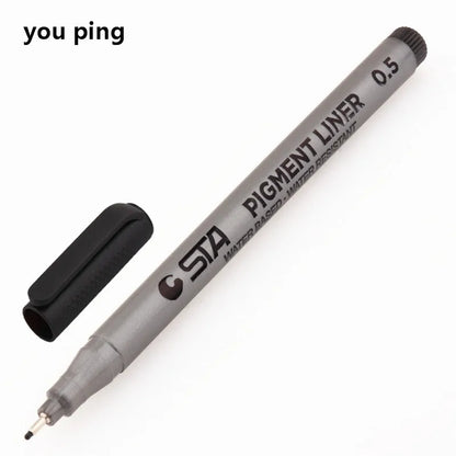 Waterproof Art Markers Brush Pen Sketch Drawing comics Pigment Line Pens Office School Stationery Supplies - 05